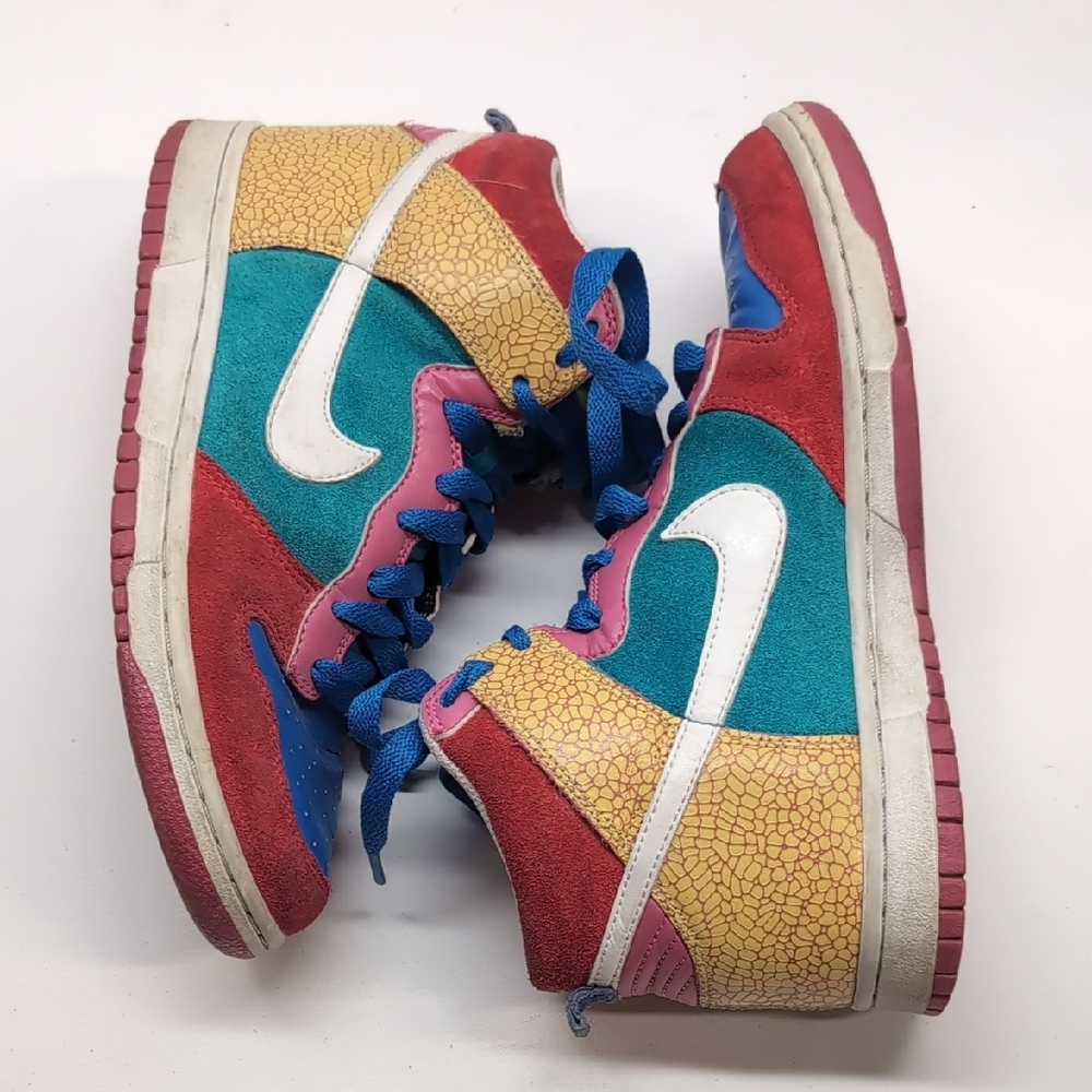 Nike SB Dunk High Multicolor Womens Size 10.5 What The Dunk Inspired Rare - Picture 6 of 10
